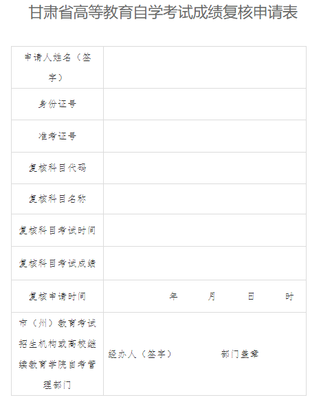 甘肅省2024年4月高等教育自學(xué)考試成績查詢的公告