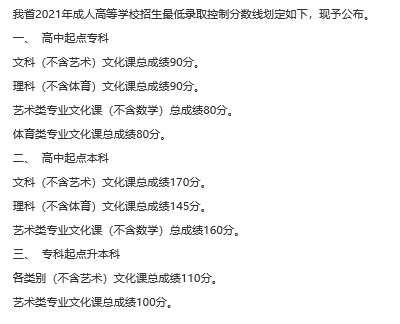 22個(gè)省份！2021年成考錄取分?jǐn)?shù)線公布！-23